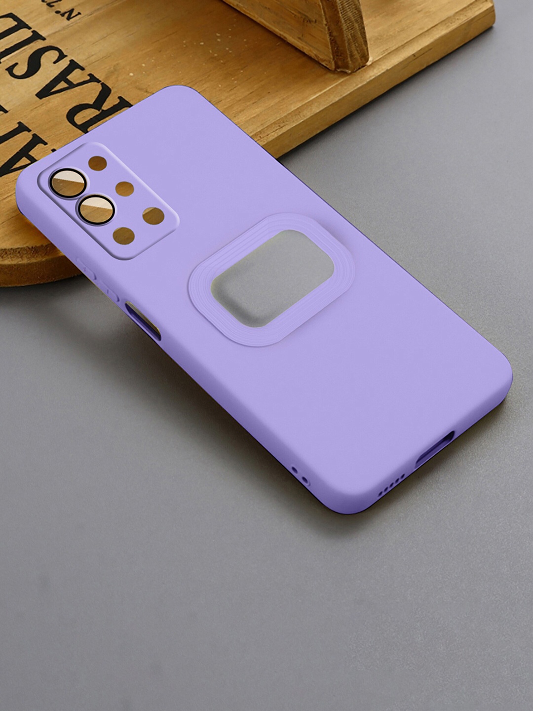 

Karwan Scratch Resistant One Plus 9R Silicone Phone Back Case, Purple