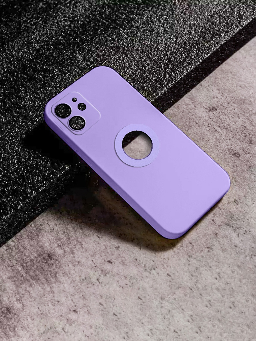 

Karwan iPhone 12 Liquid Silicon Back Case, Purple