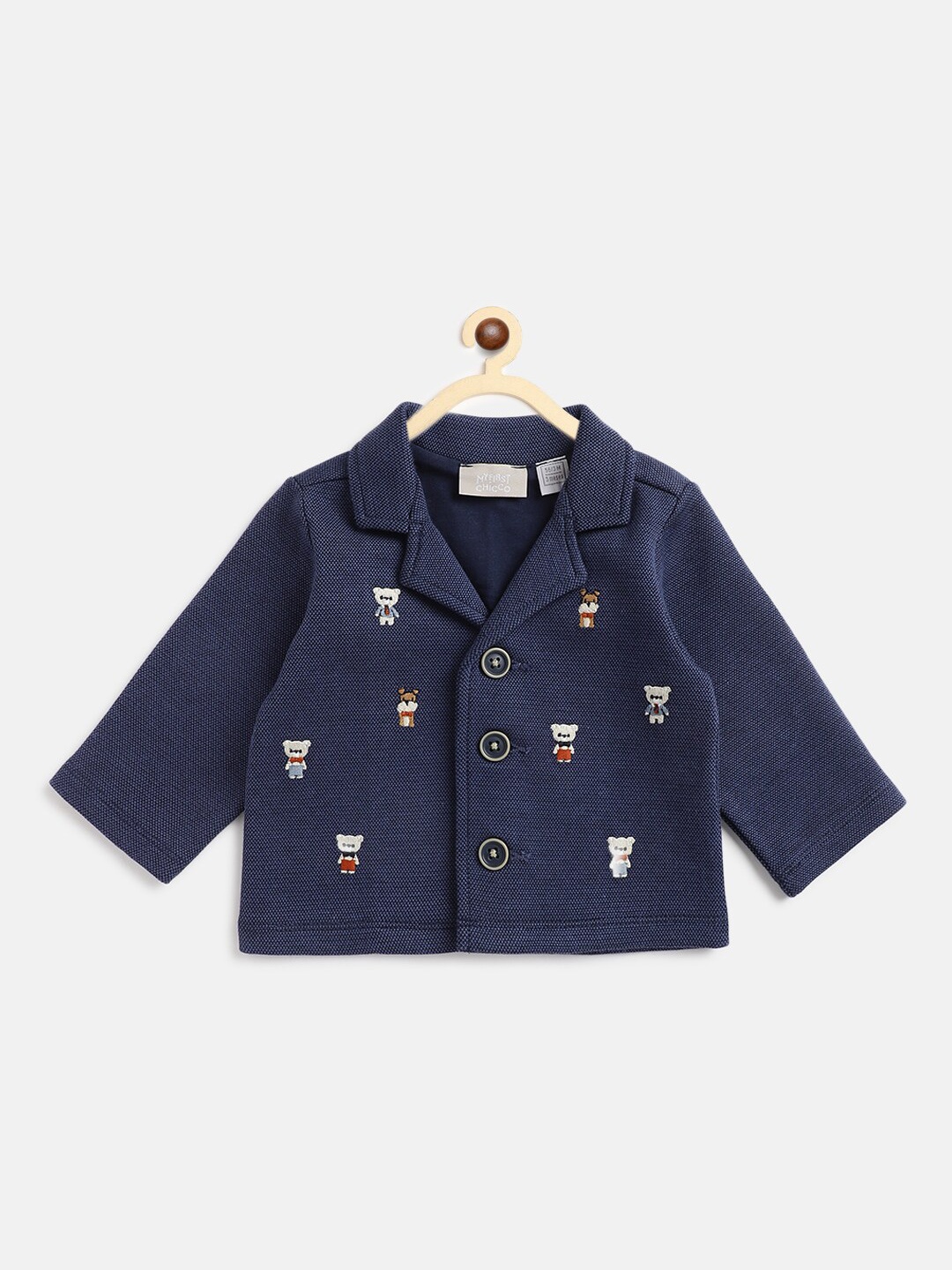 

Chicco Infants Boys Printed Tailored Jacket, Navy blue