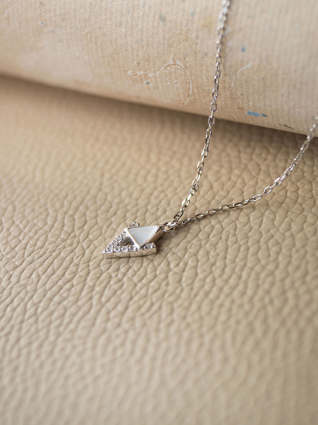 

MANNASH Sterling Silver Rhodium-Plated Necklace