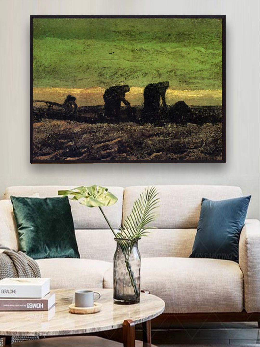 

The Art House Brown & Green Painting Framed Wall Art