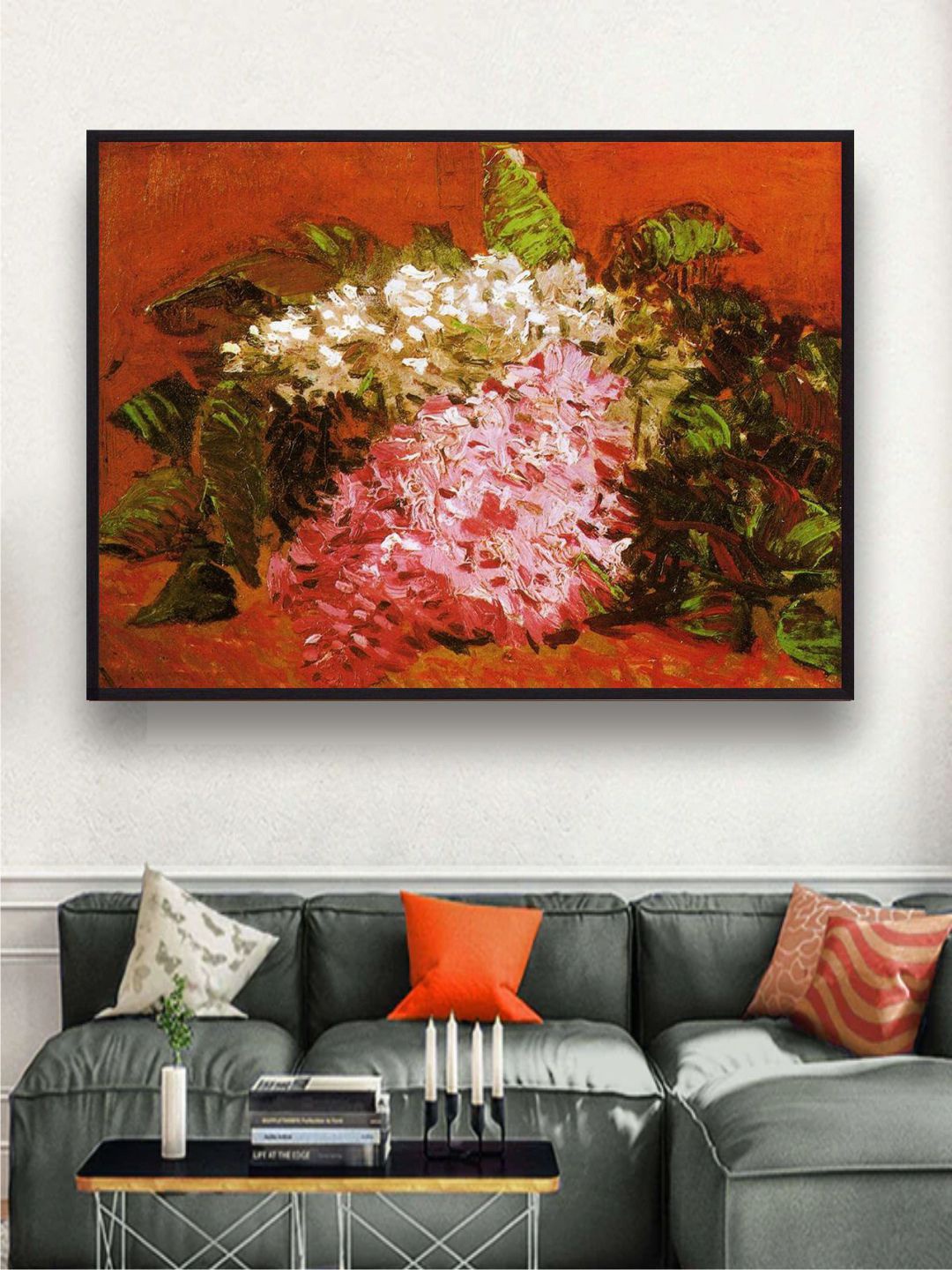 

The Art House Lilacs By Van Gogh Framed Painting, Pink
