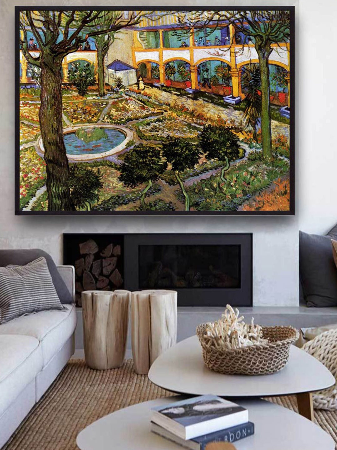 

The Art House Green & Blue Abstract Painting Wall Art
