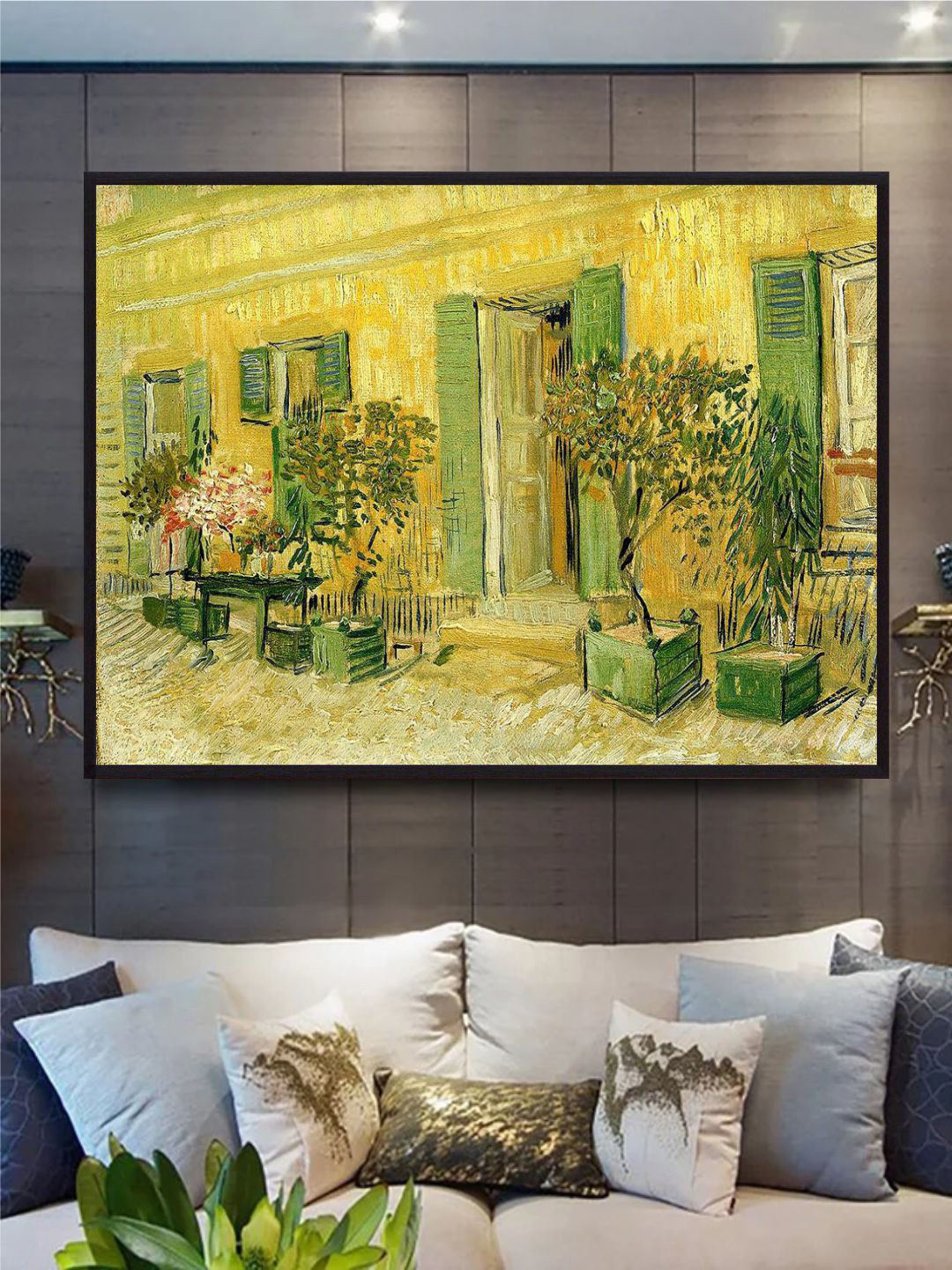 

The Art House Restaurant At Asnieres By Van Gogh Wall Painting, Yellow