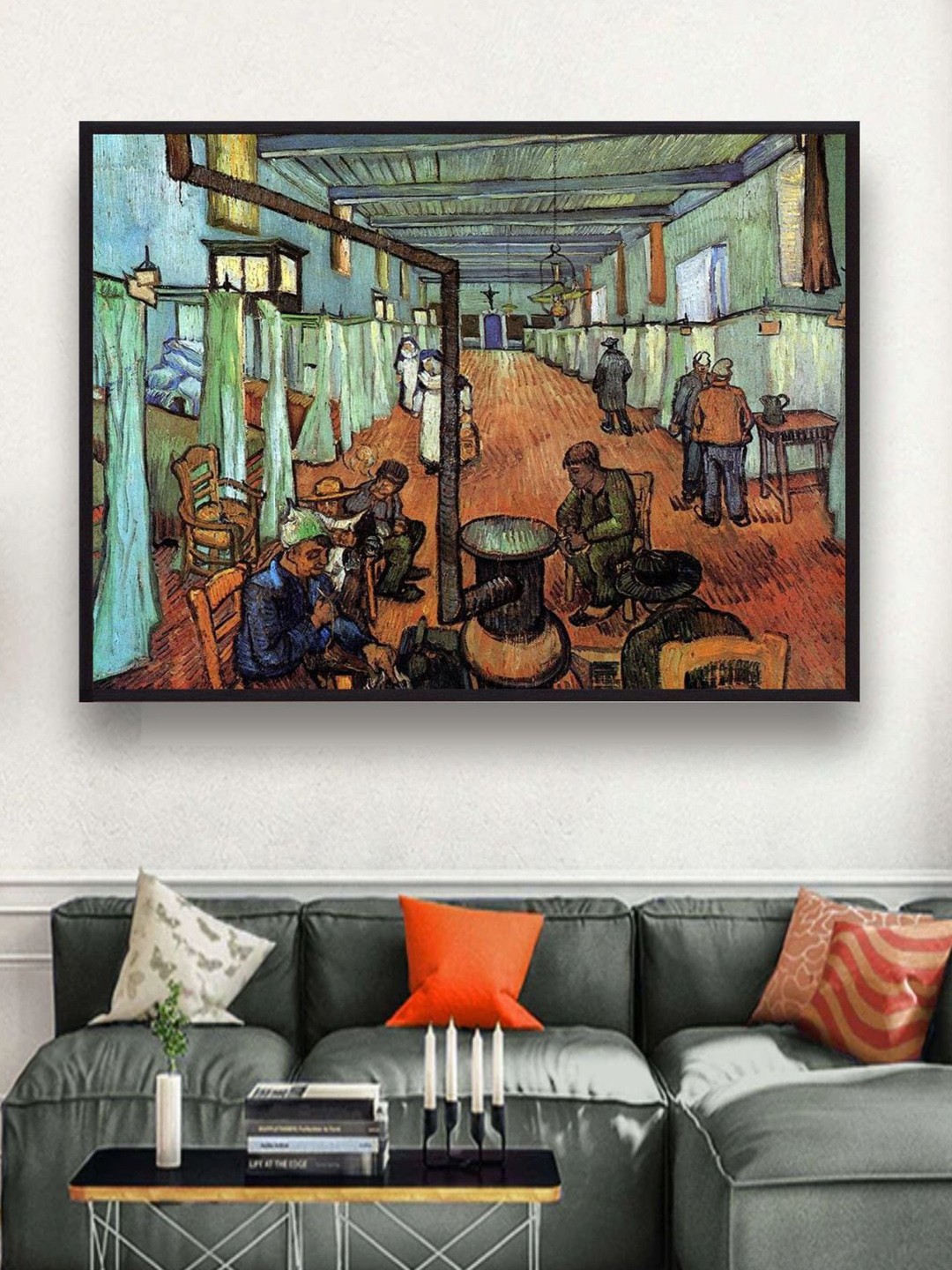 

The Art House Ward Hospital Arles By Van Gogh Wall Art, Brown