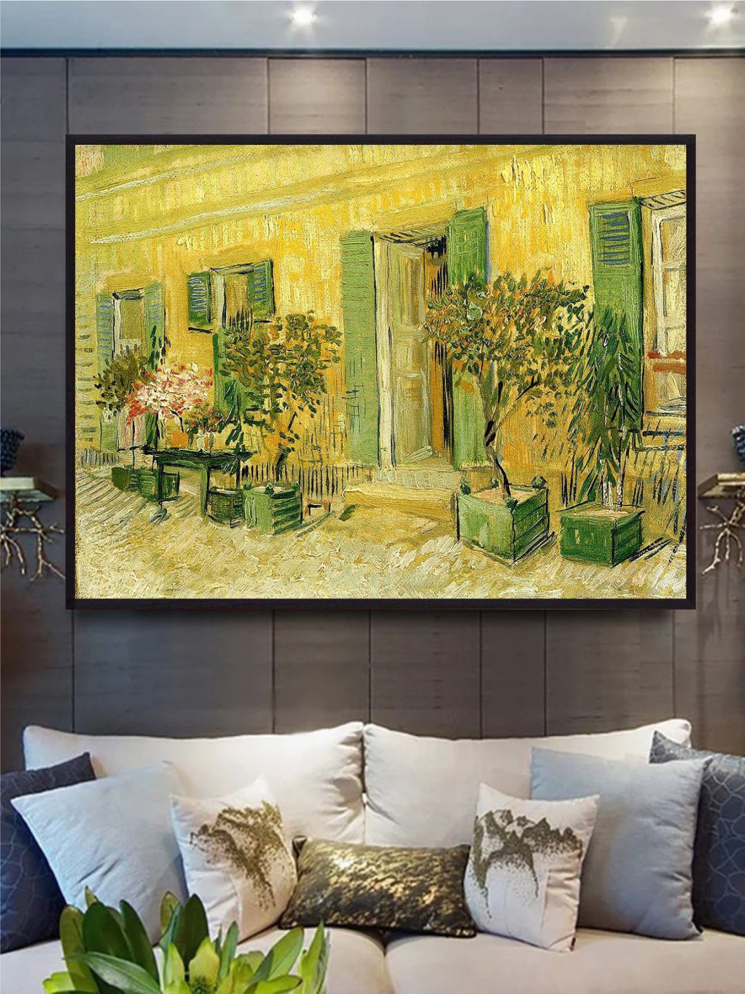 

The Art House Restaurant At Asnieres By Van Gogh Wall Painting, Yellow