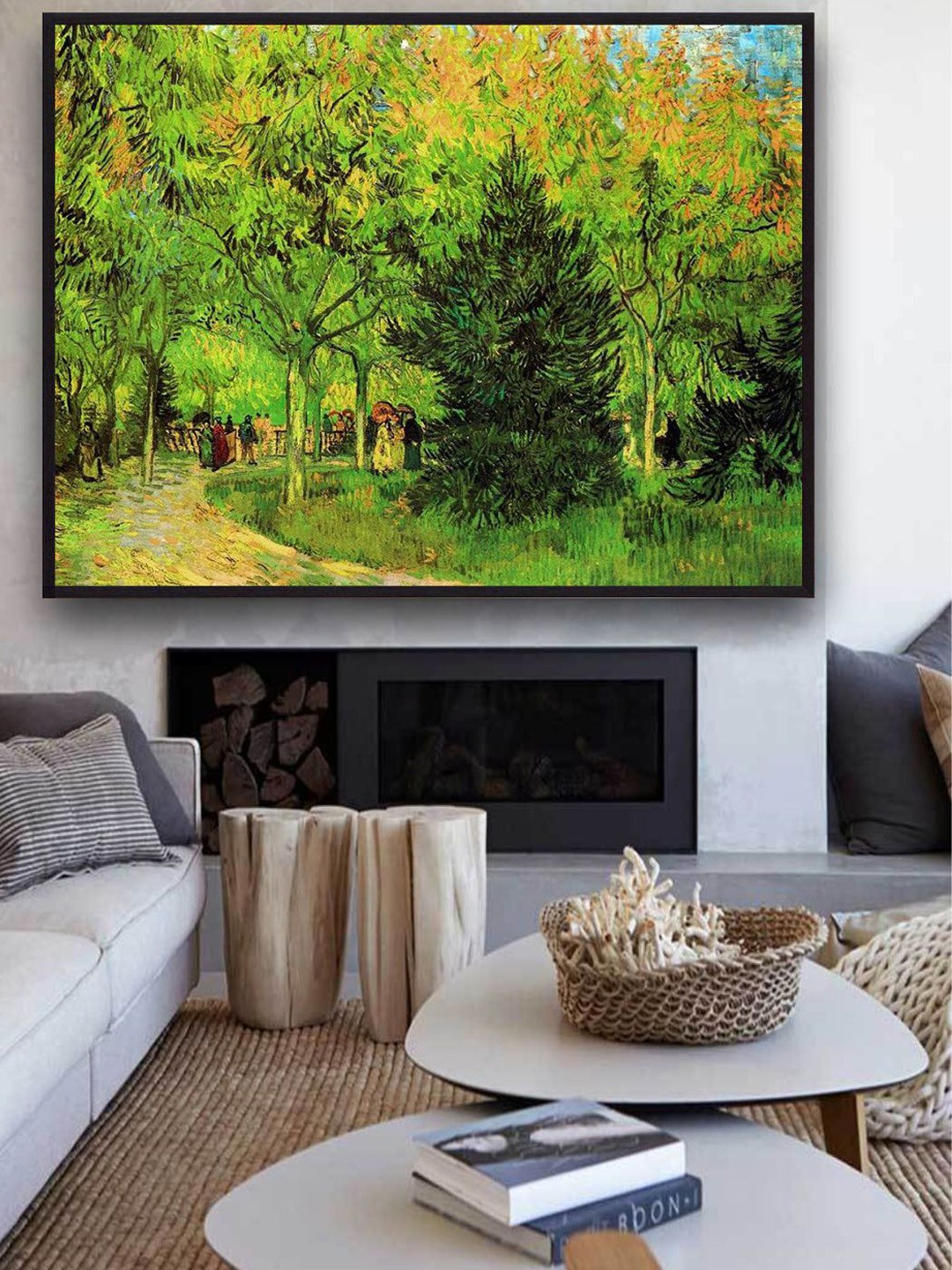 

The Art House Lane In Public Gardens Arles By Van Gogh Wall Art, Green