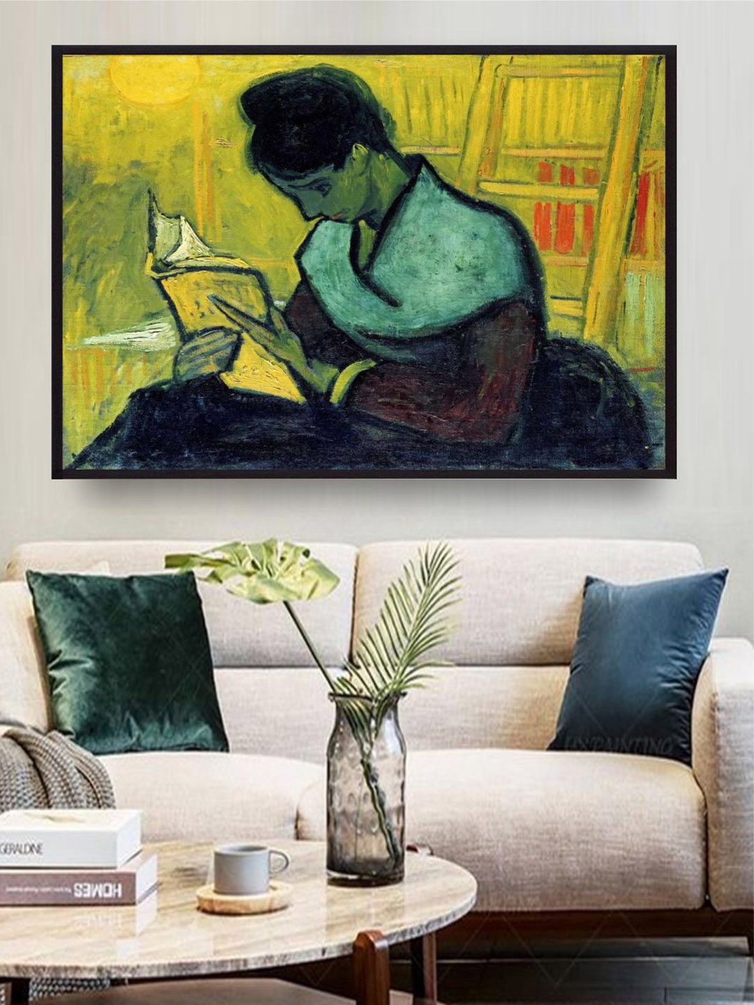 

The Art House A Novel Reader By Van Gogh Wall Painting, Yellow