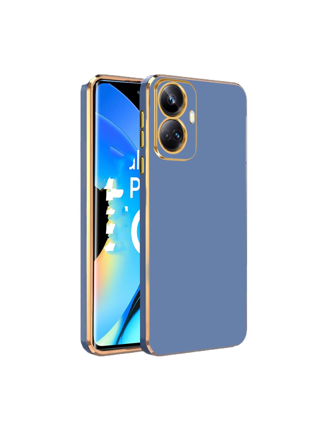 

Karwan Realme 10 Pro Plus Back Case, Blue