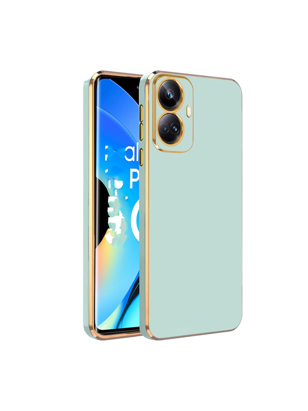 

Karwan Soft TPU Realme 10 Pro Plus Back Cover, Green