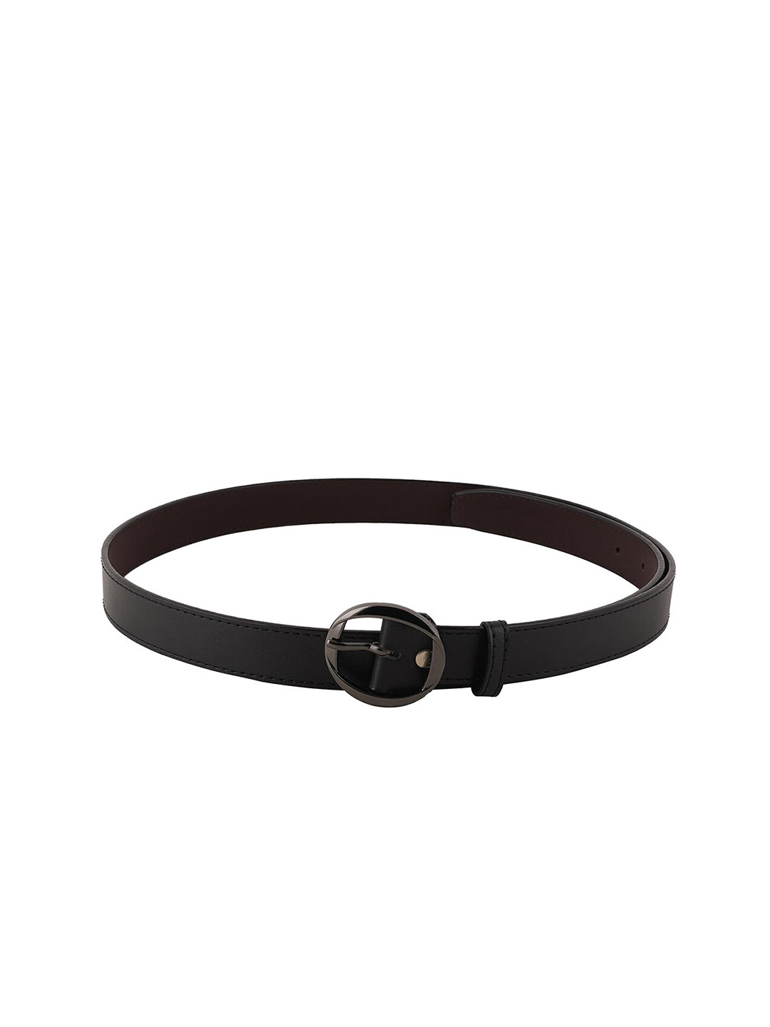

Style Shoes Women Textured Tang Slim Belt, Black