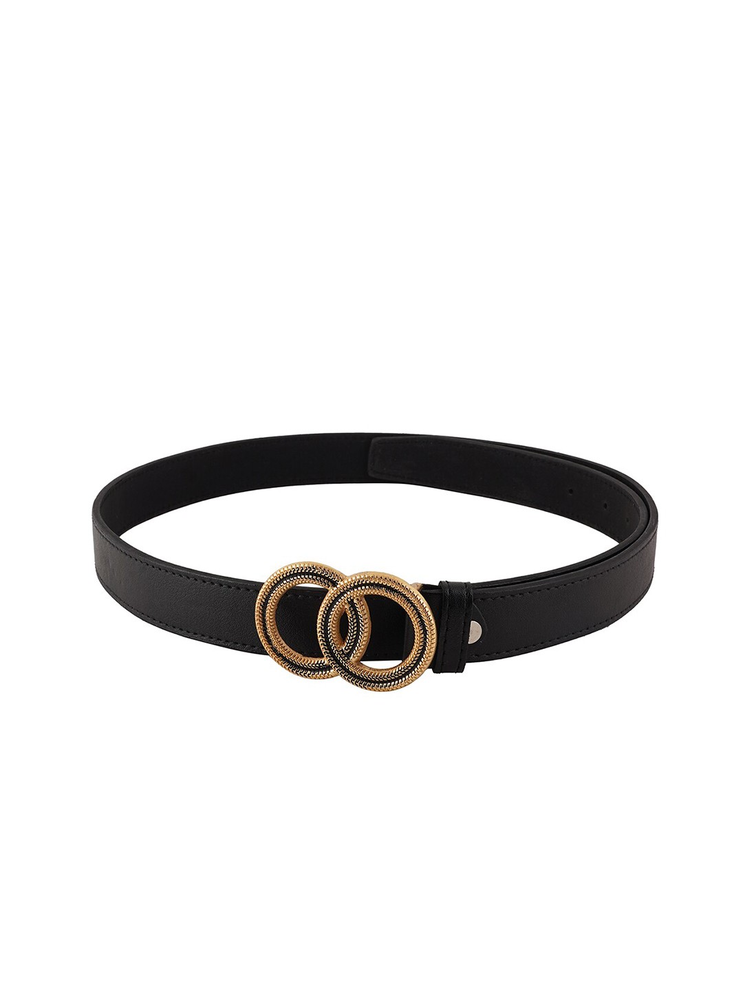 

Style Shoes Women Textured Slim Belt, Black