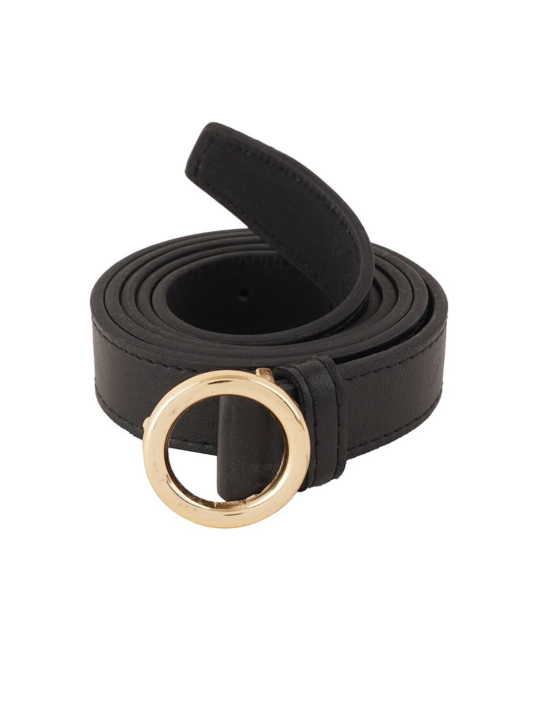 

Style Shoes Women Textured Slim Belt, Black