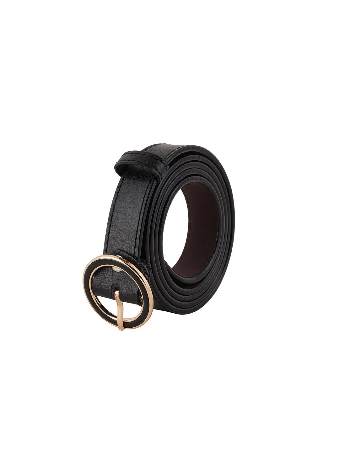 

Style Shoes Women Textured Tang Slim Belt, Black