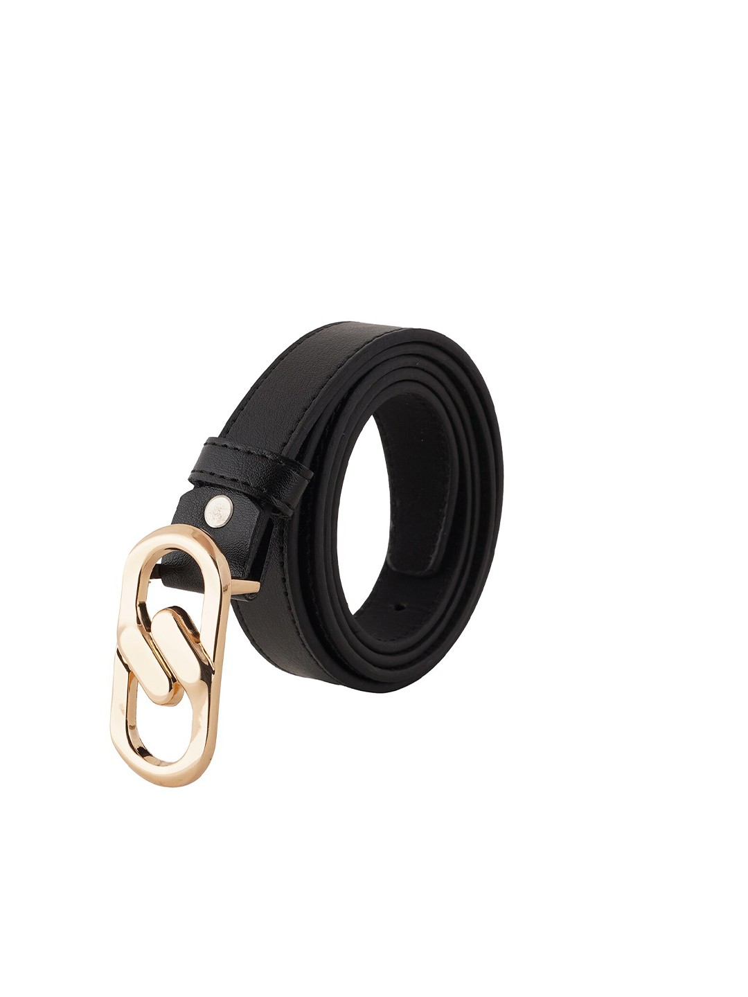 

Style Shoes Women Textured Slim Belt, Black