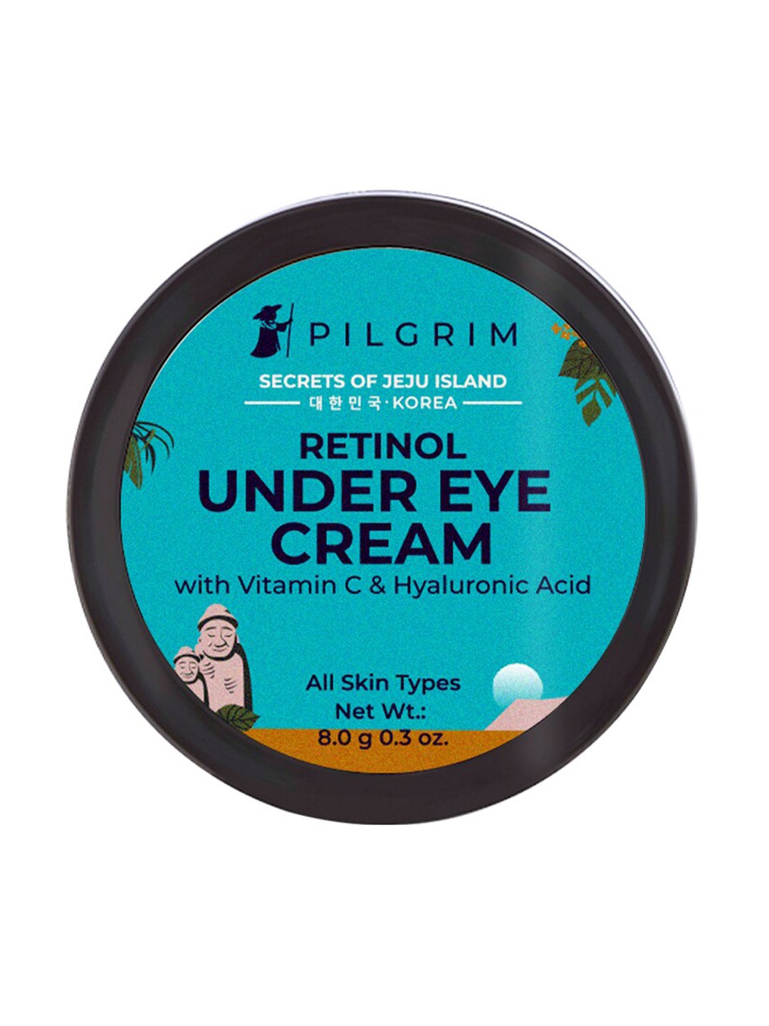 

Pilgrim Retinol Mini Under Eye Cream with Vitamin C & Hyaluronic Acid - 8 g, Blue