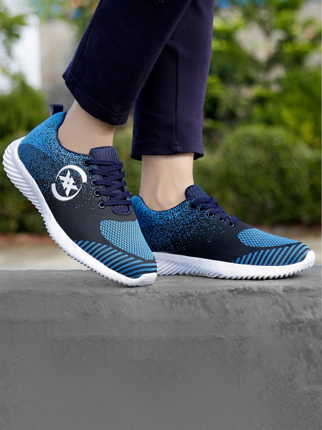 

Bxxy Men Non-Marking Running Sports Shoes, Blue