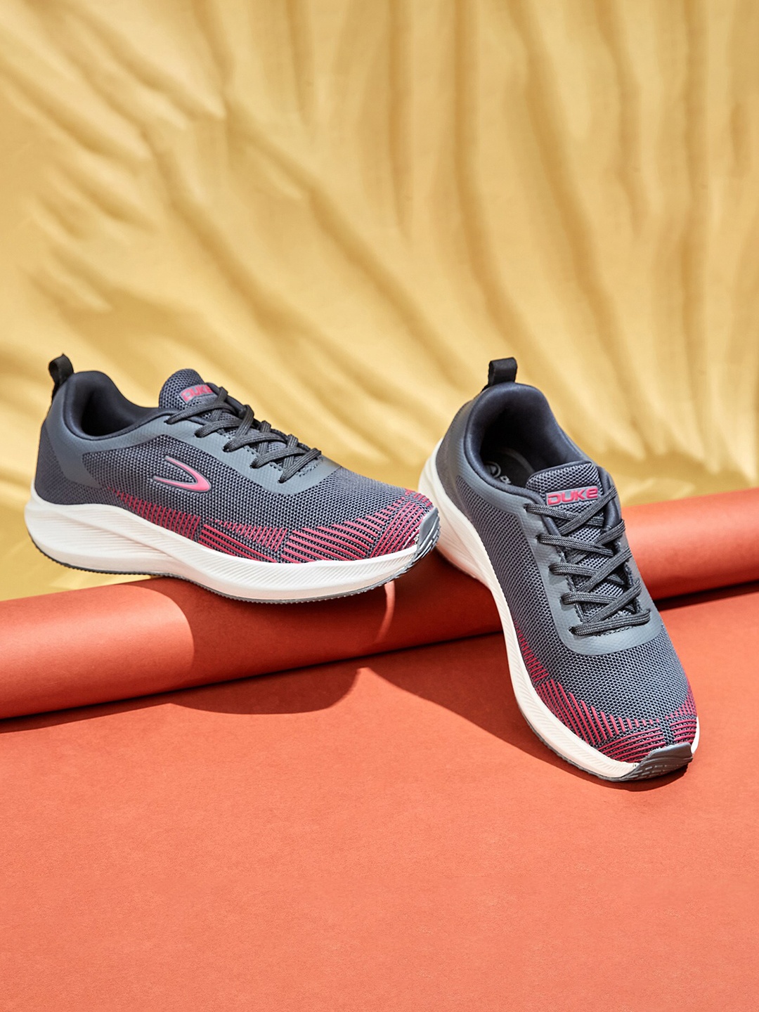 

Duke Women Textile Running Sports Shoes, Grey