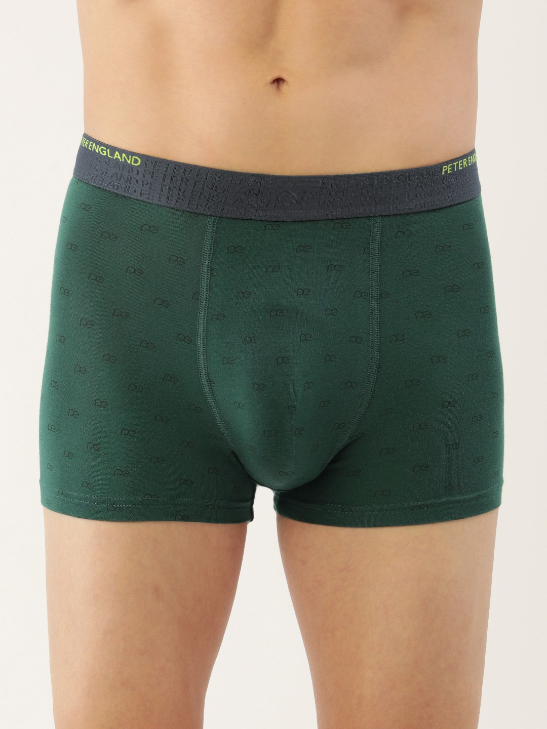 

Peter England Men Printed Trunks, Green