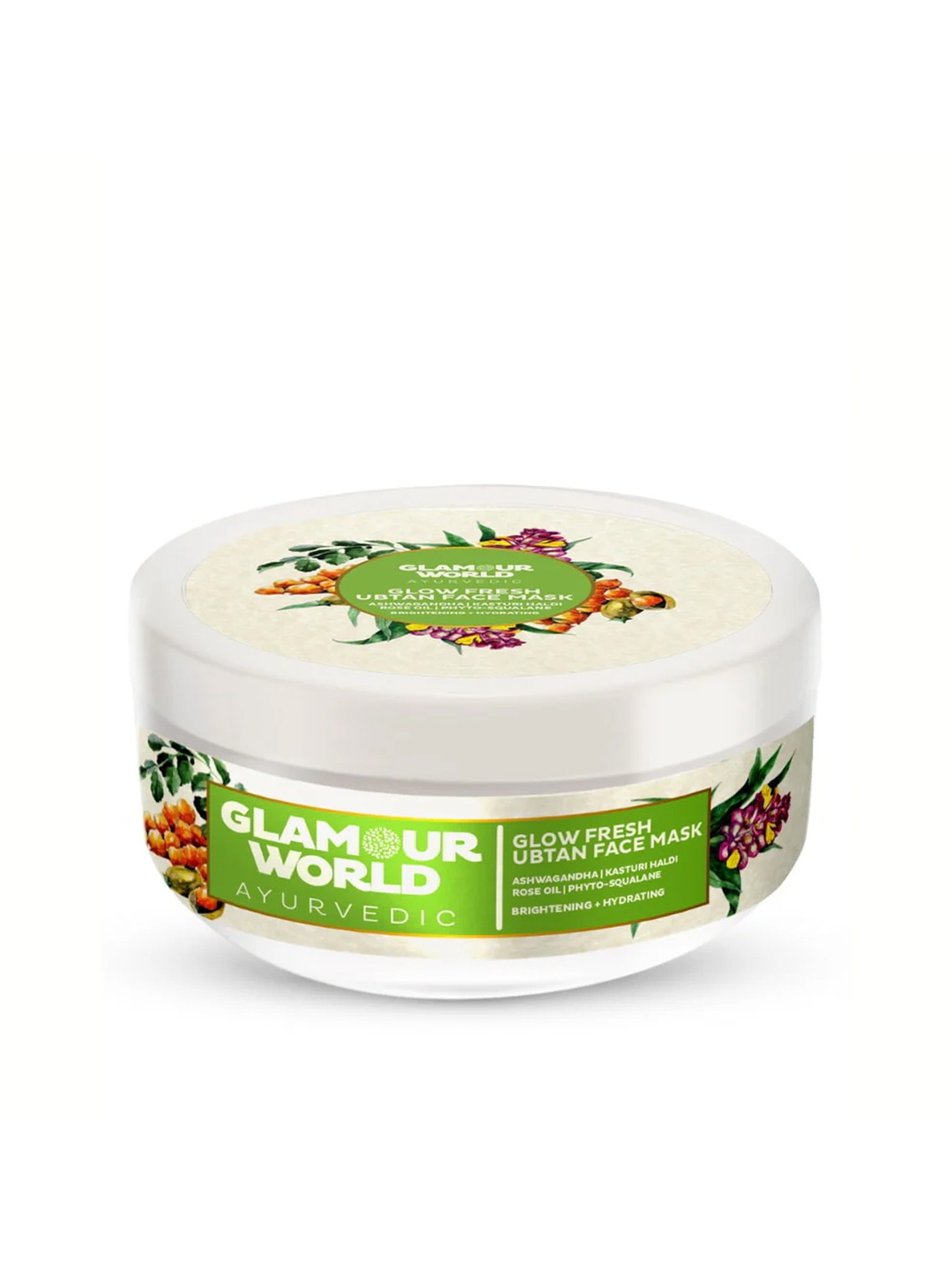 

Glamour World Ayurvedic Glow Fresh Fairness Pack for Normal to Dry Skin - 150g, Yellow