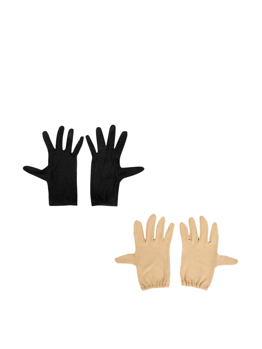 

Aadikart Pack Of 2 Pure Cotton Hand Gloves, Black