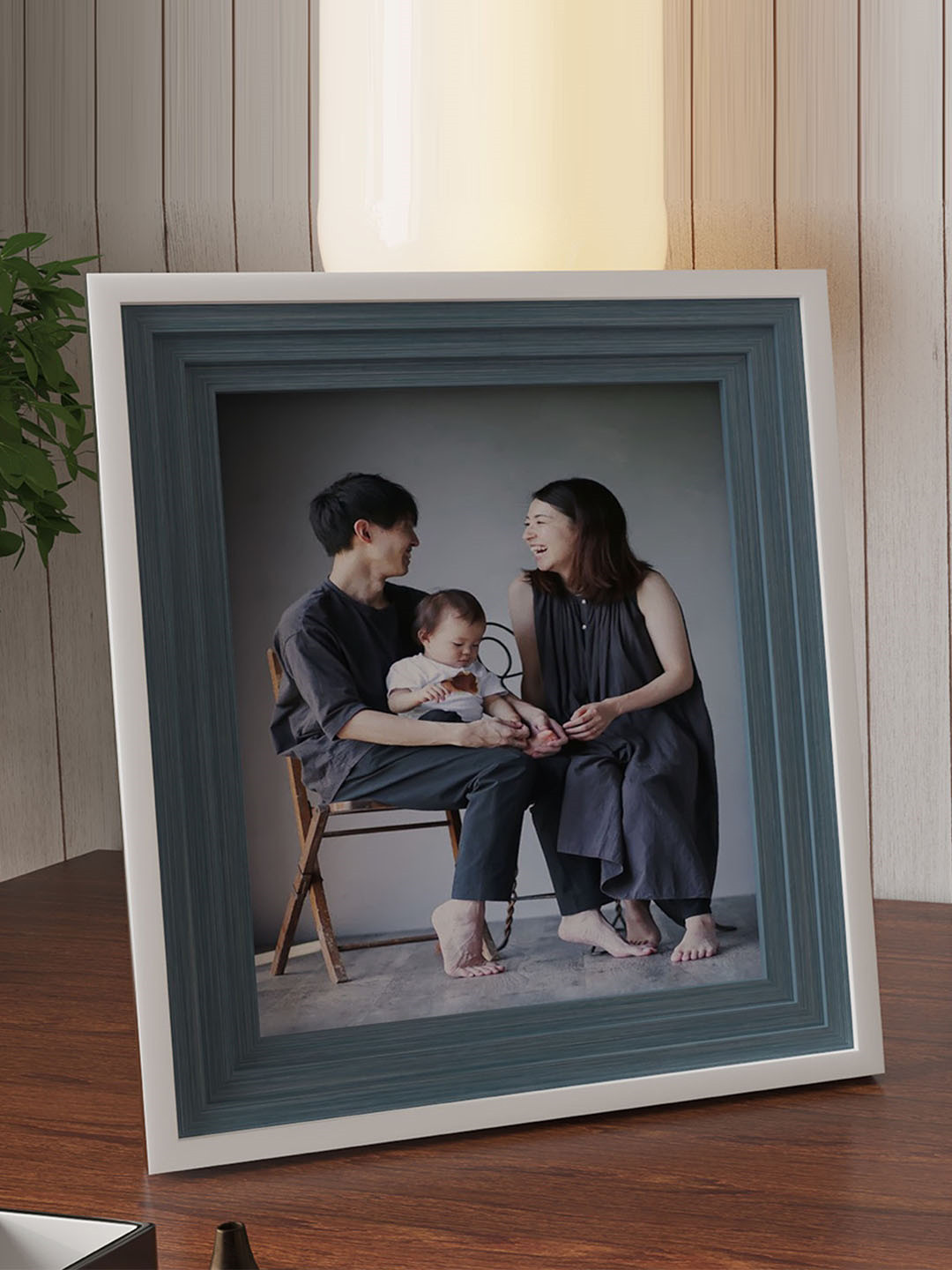 

Art Street Blue Wooden Photo Frames
