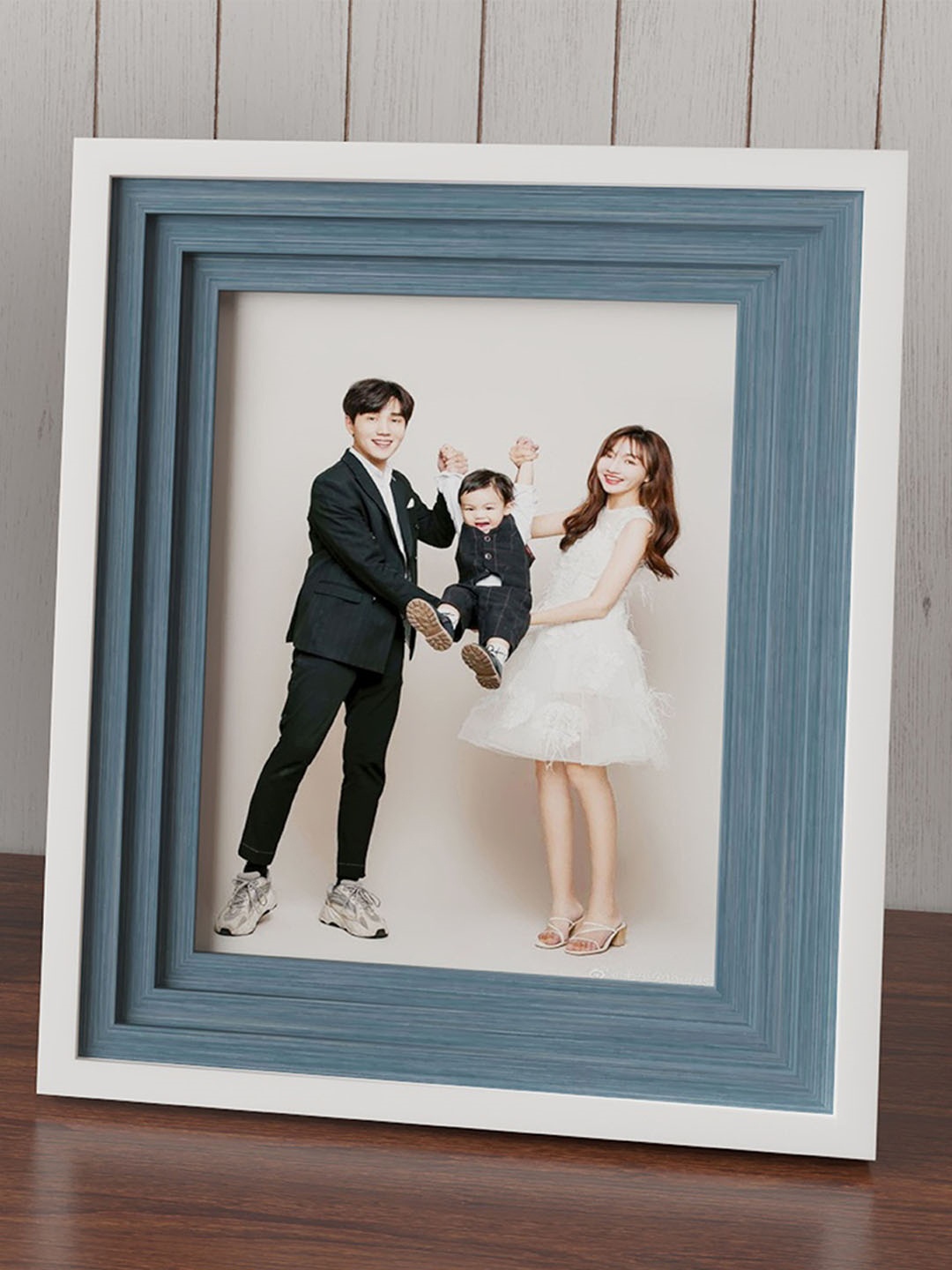 

Art Street Blue Wooden Photo Frames