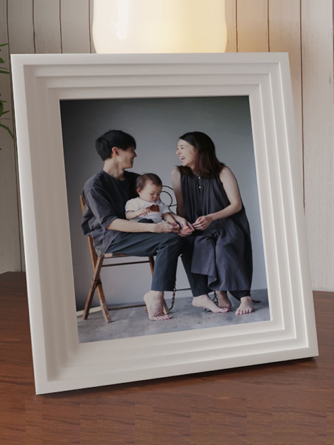 

Art Street White Wooden Table Top Photo Frame