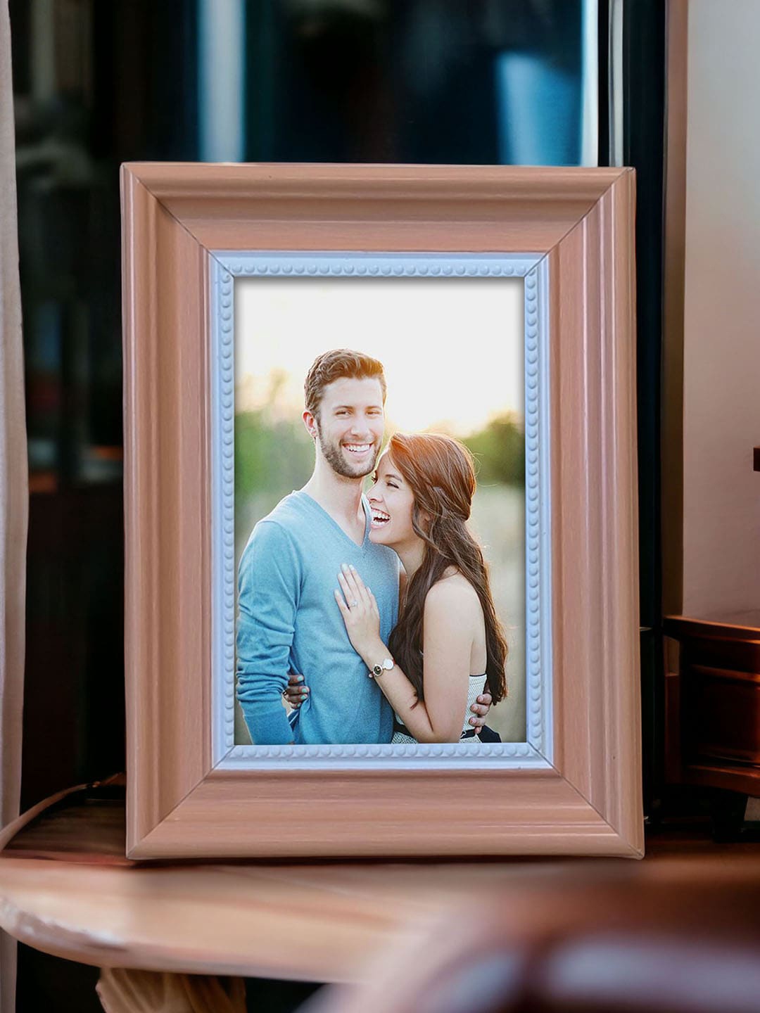 

Art Street Pink & White Wooden Table Top Photo Frames