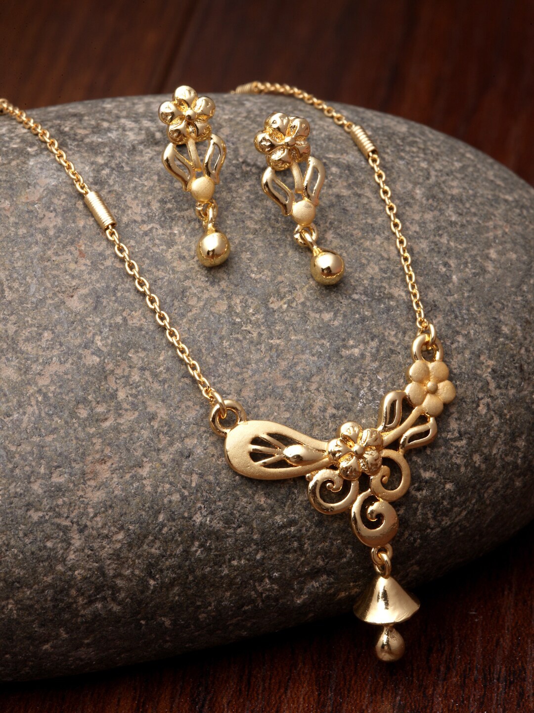 

ZENEME Gold-Plated Jewellery Set