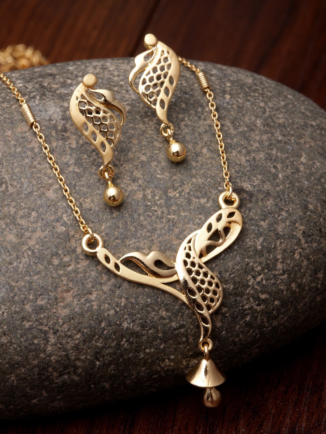 

ZENEME Gold-Plated Jewellery Set