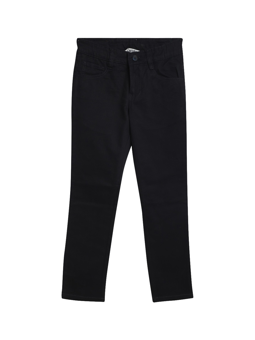 

Cantabil Boys Mid-Rise Cotton Chinos, Navy blue