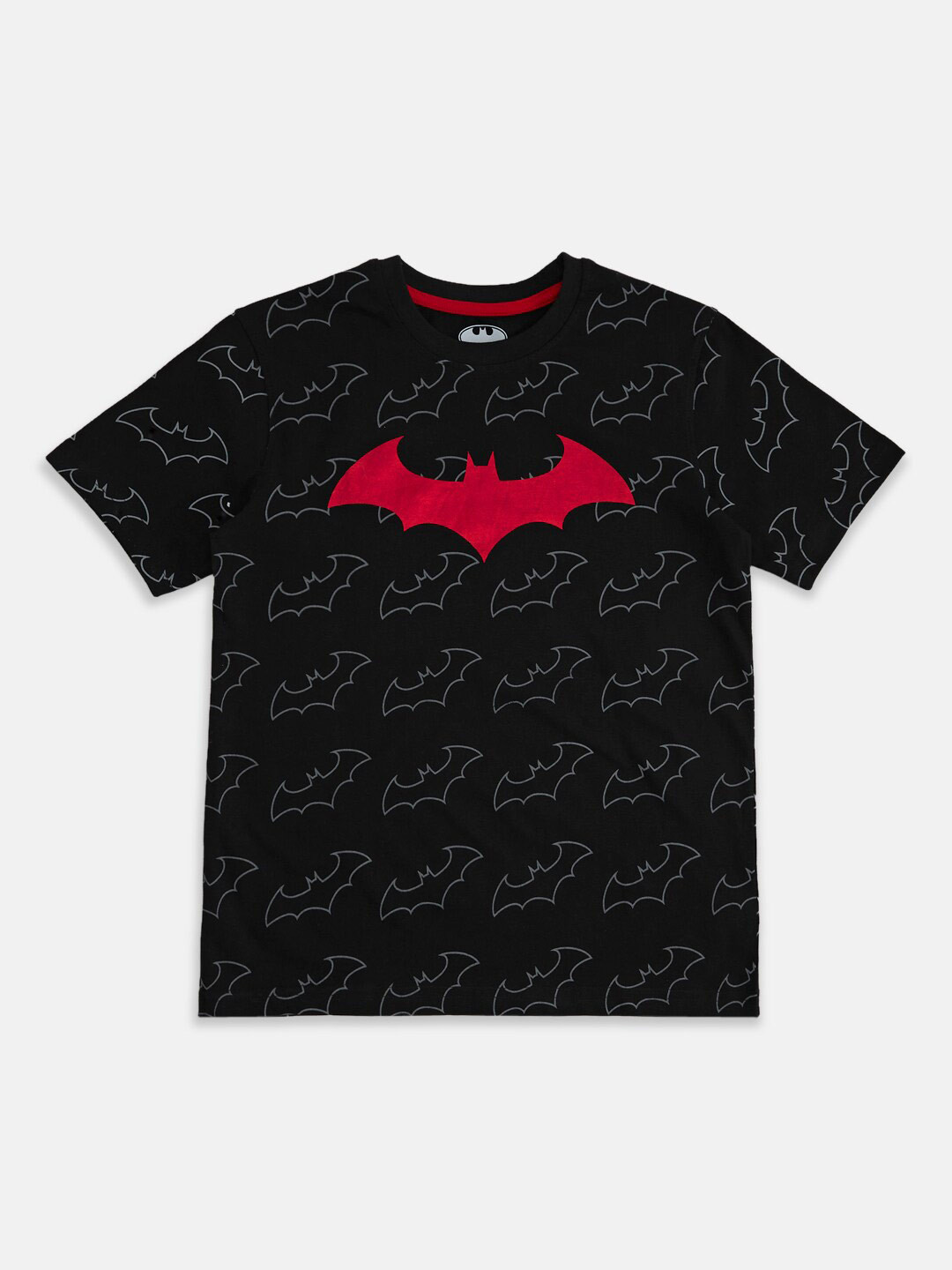 

Pantaloons Junior Boys Bat Man Printed Casual T-shirt, Black