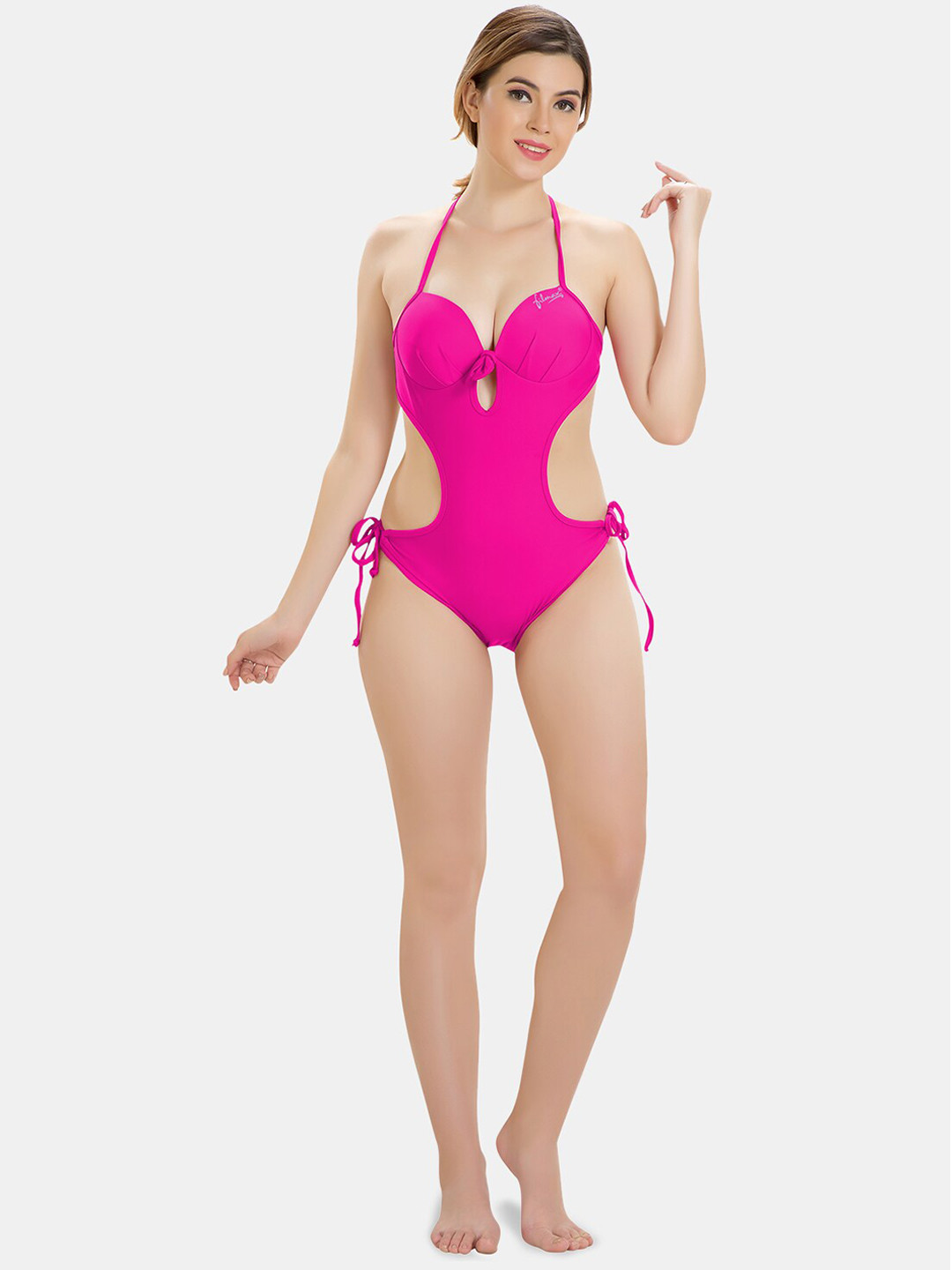 

FILMAX ORIGINALS Halter Neck One-Piece Bikini Swimwear, Fuchsia