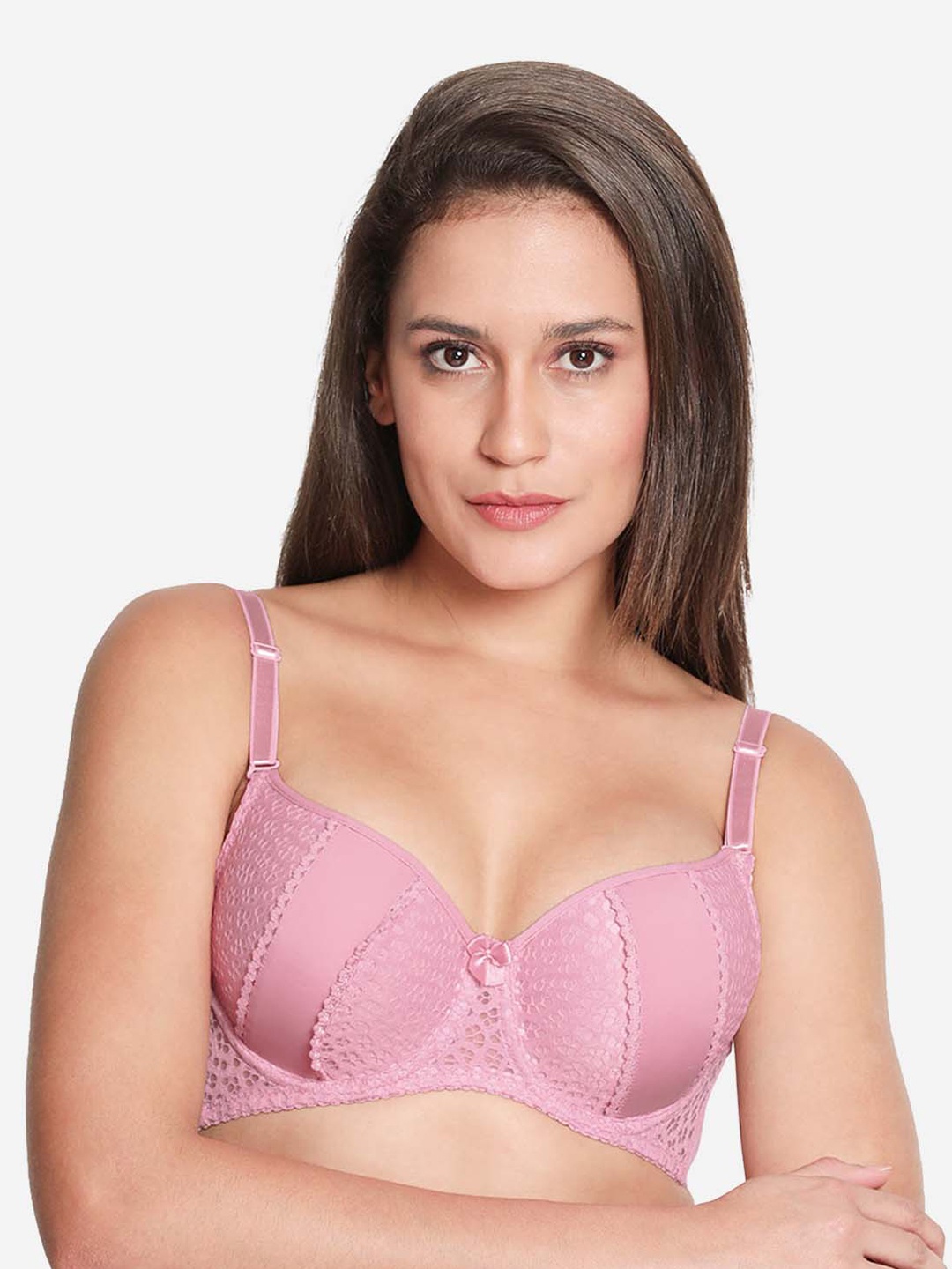 

Susie Medium Coverage Underwired Lightly Padded All Day Comfort Seamless Everyday Bra, Pink