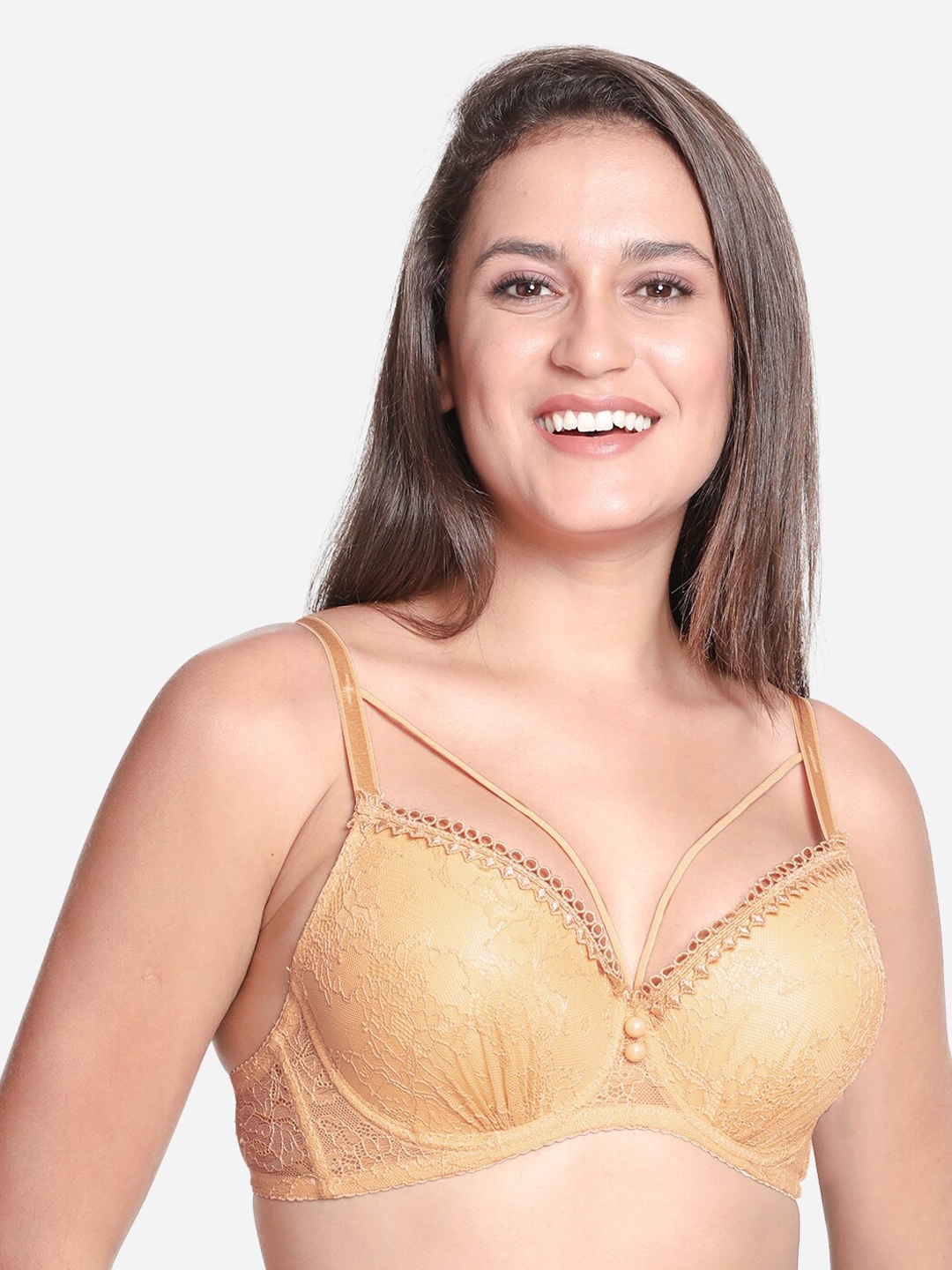 

Susie Medium Coverage Underwired Lightly Padded All Day Comfort Everyday Bra, Beige