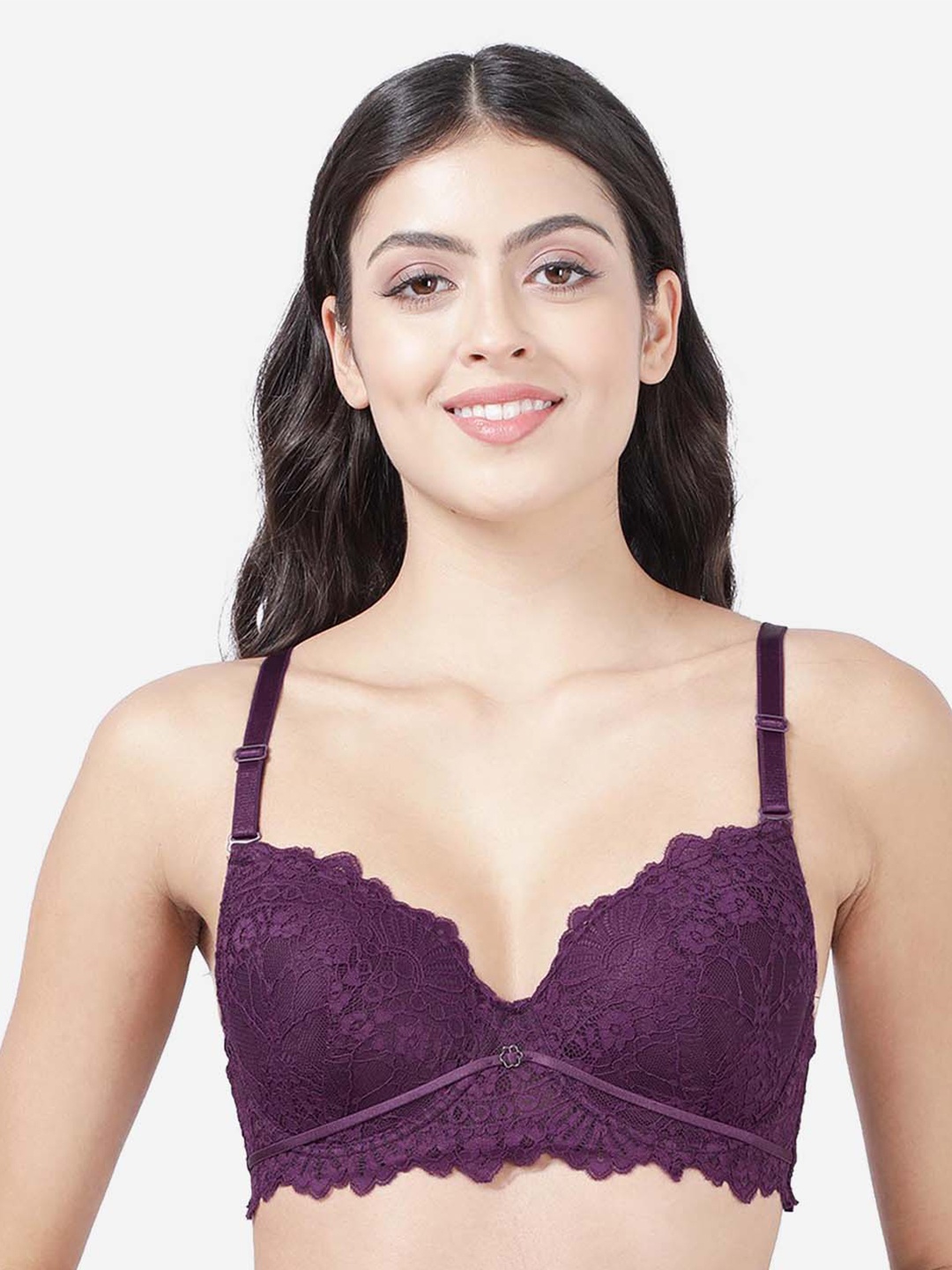 

Susie Medium Coverage Underwired Lightly Padded All Day Comfort Everyday Bra, Purple