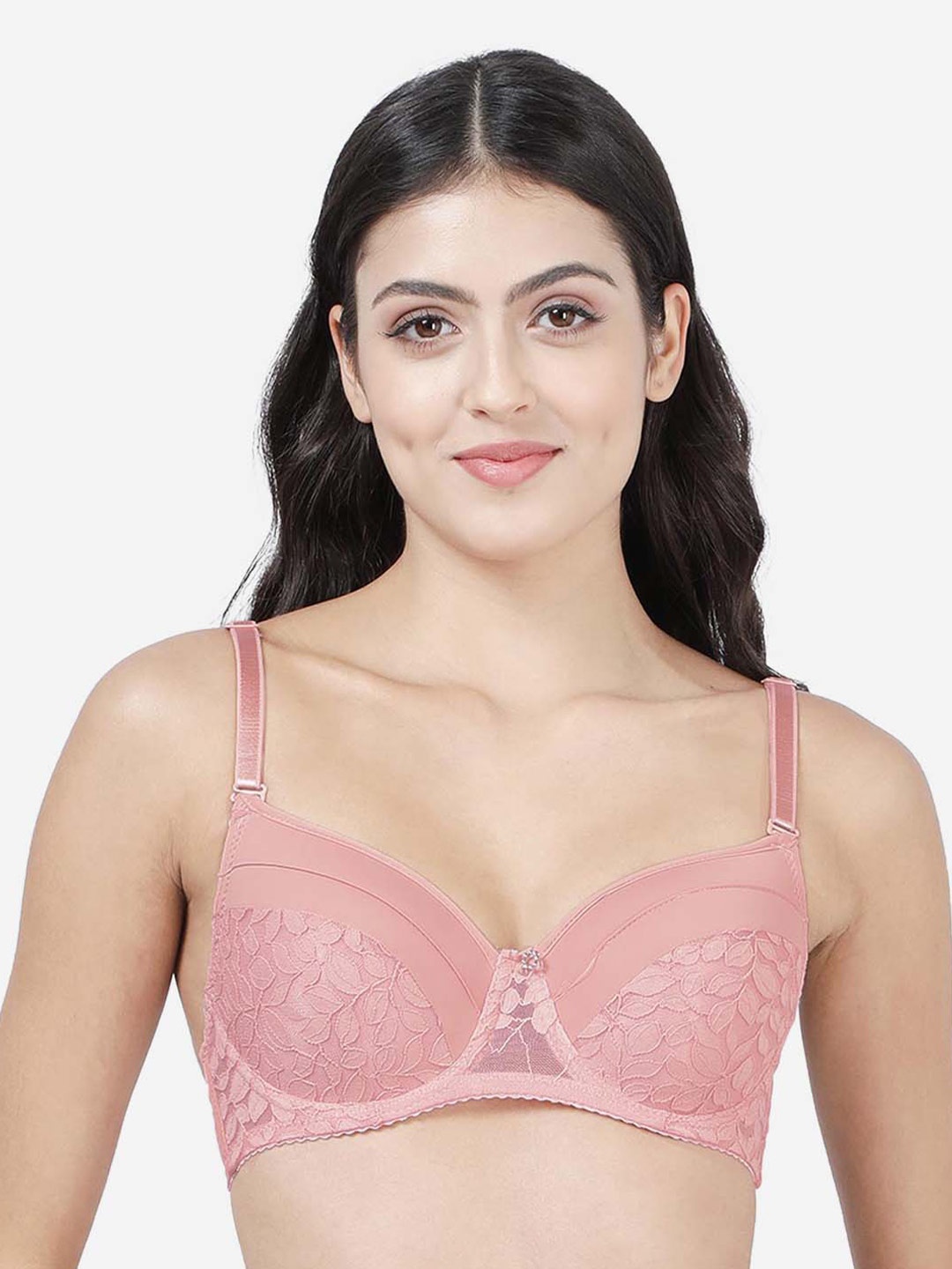 

Susie Medium Coverage Underwired Lightly Padded All Day Comfort Everyday Bra, Pink