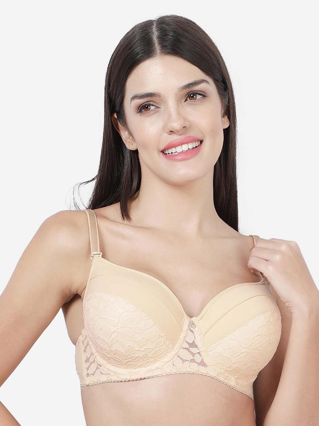 

Susie Medium Coverage Underwired Lightly Padded All Day Comfort Everyday Bra, Beige