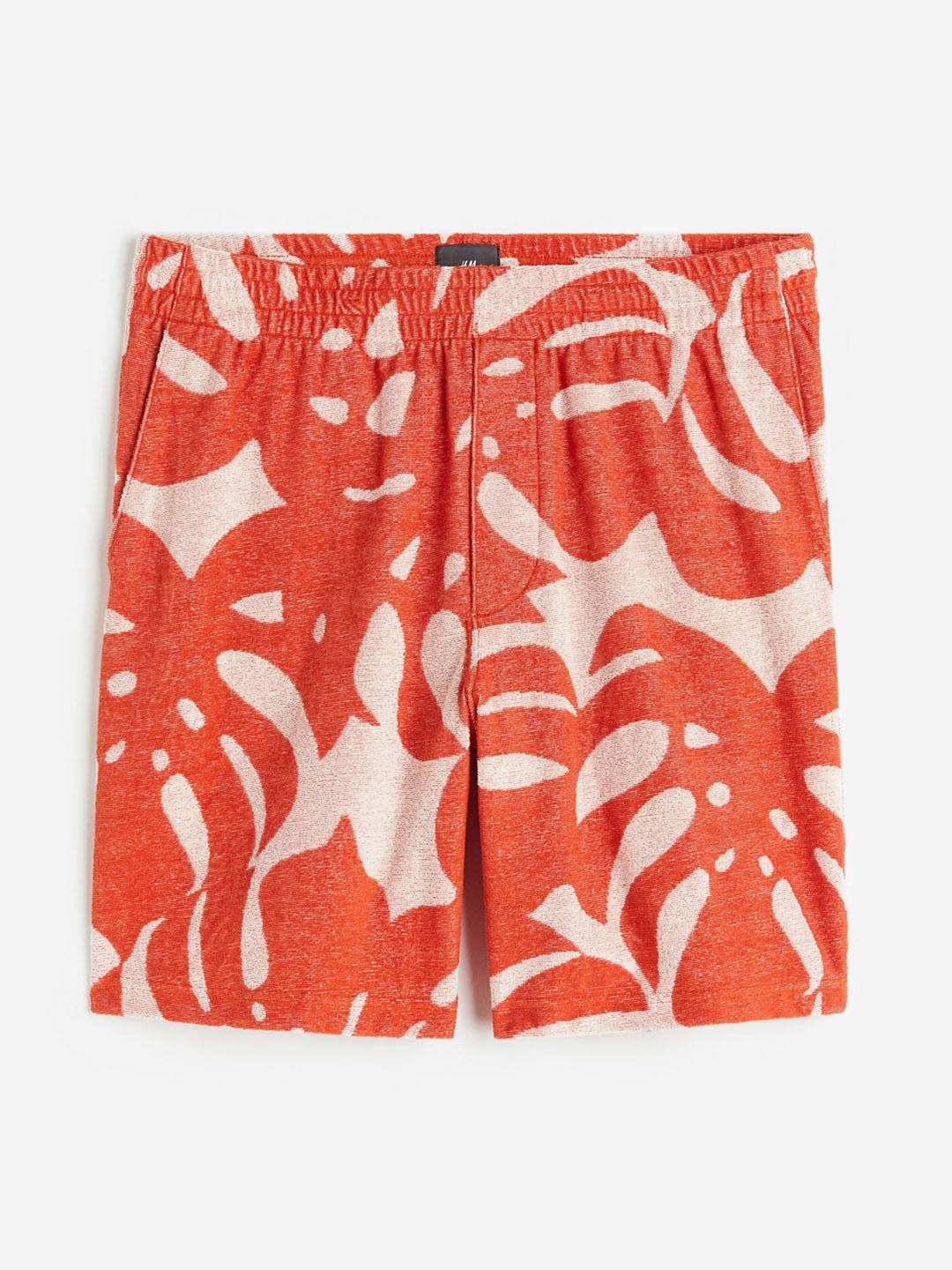 

H&M Men Regular Fit Terry Shorts, Orange