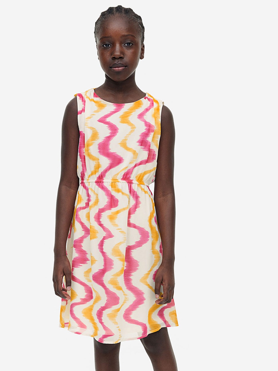 

H&M Chiffon Dress, Off white