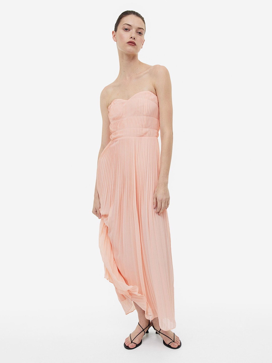 

H&M Long Bandeau Dress, Pink