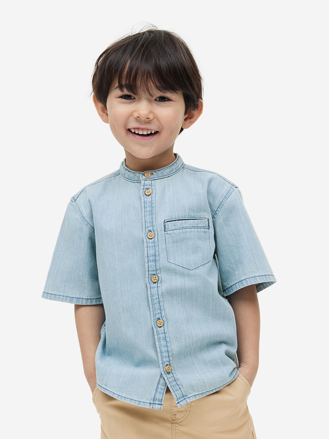 

H&M Boys 2-Piece Cotton Set, Beige