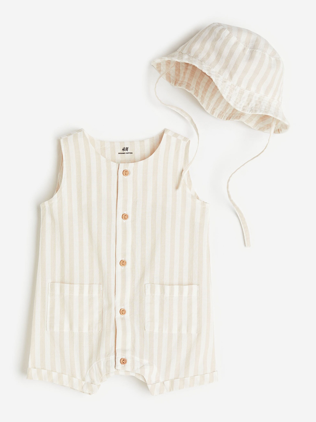 

H&M Infant Boys 2-Piece Cotton Set, Beige