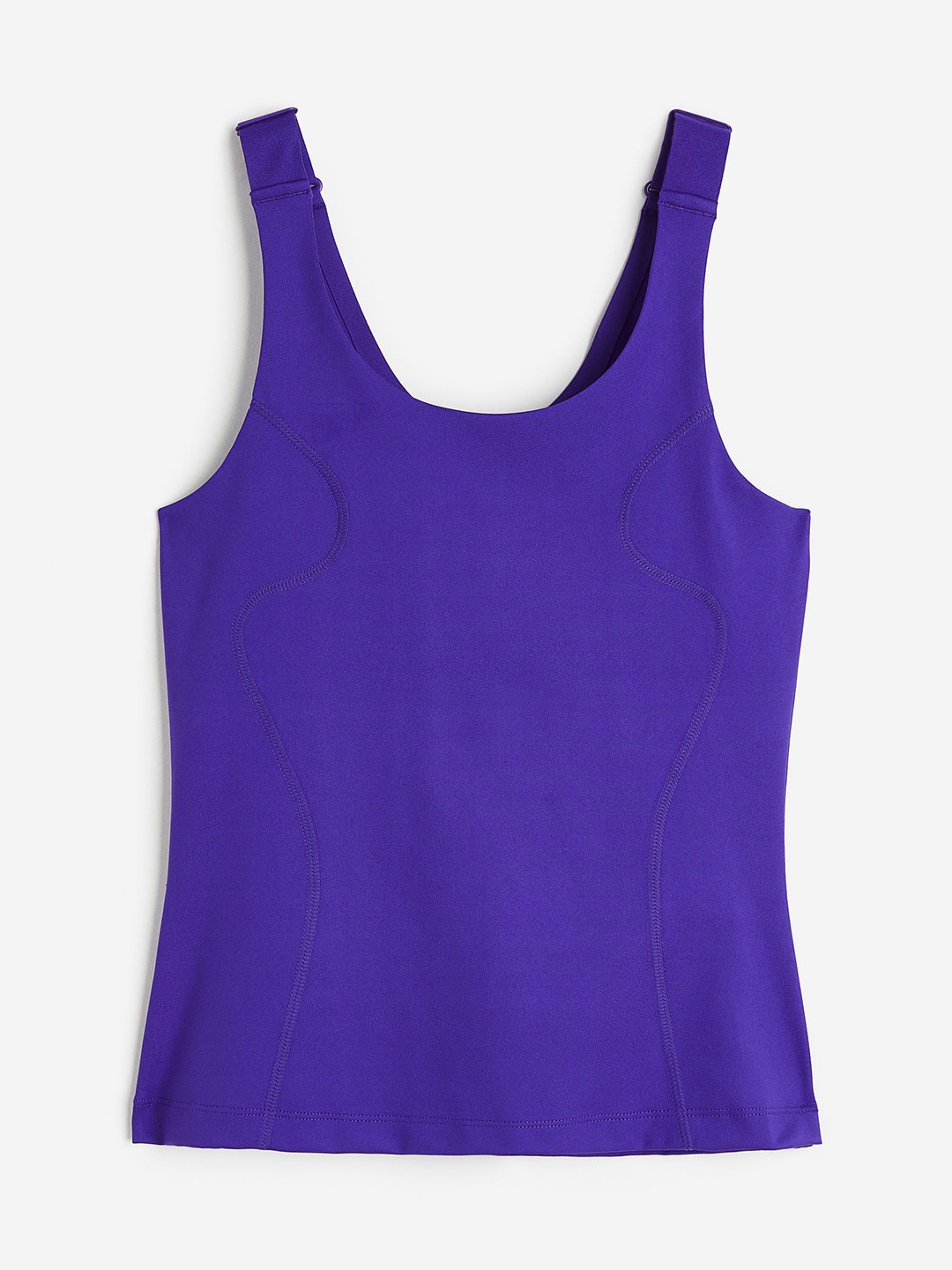 

H&M DryMove Integral-Bra Sports Top, Purple