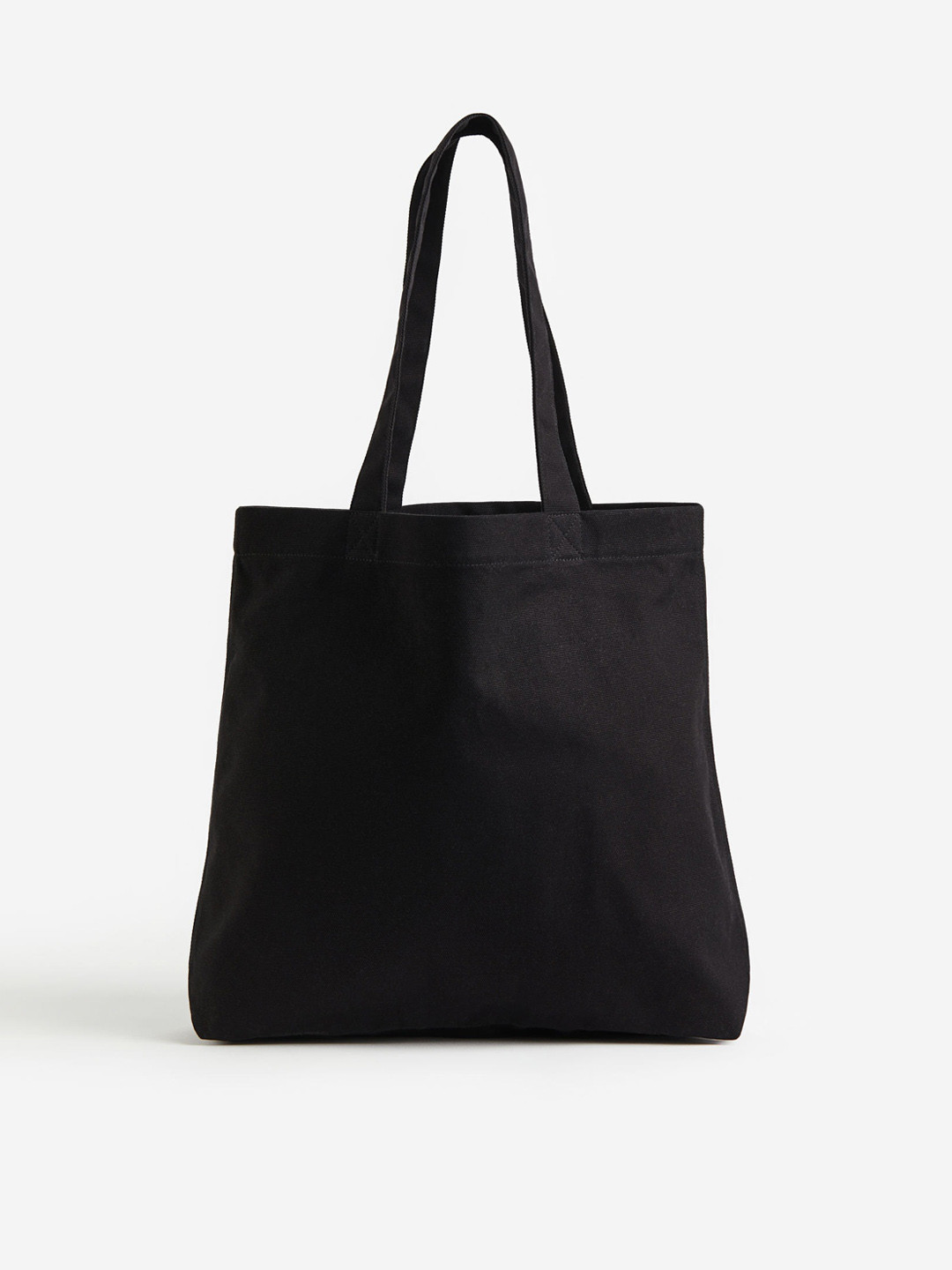 

H&M Men Cotton Canvas Shopper, Black