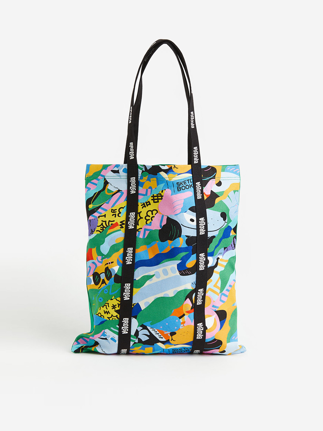 

H&M Men Canvas Shopper, Green