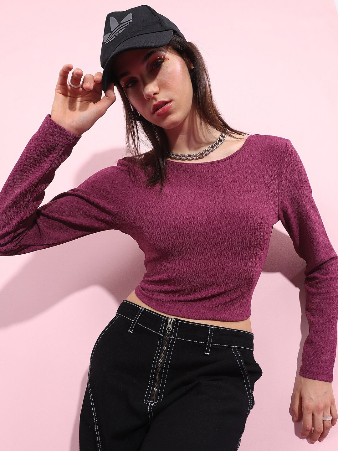 

KETCH Styled Back Crop Top, Pink