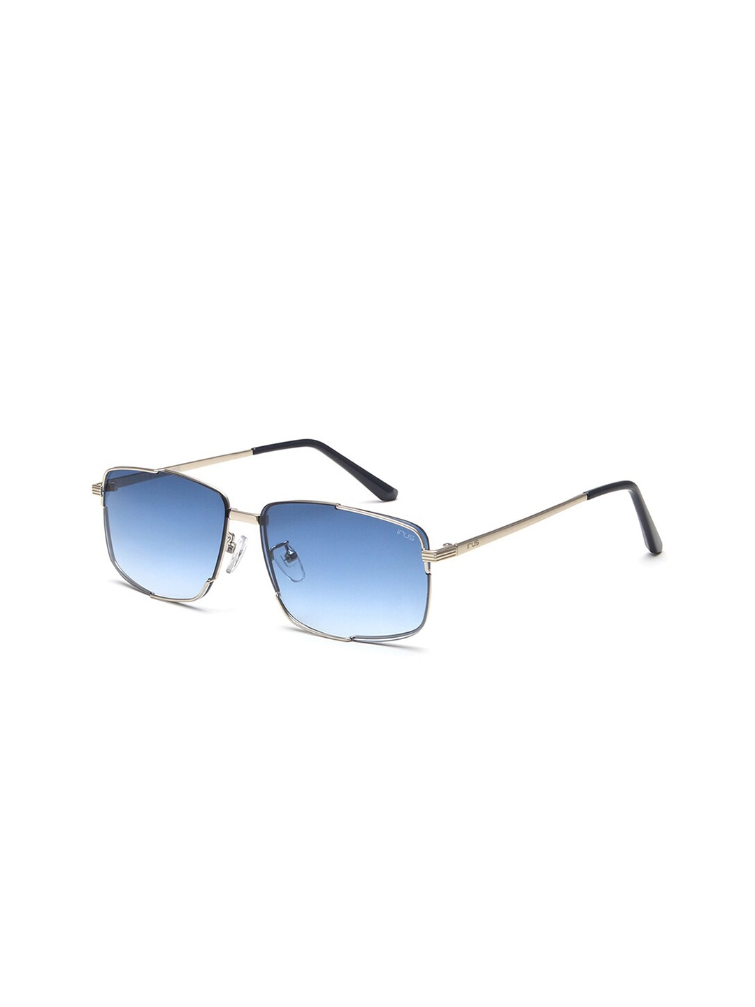 

IRUS by IDEE Men Rectangle Sunglasses with UV Protected Lens IRS1142C4SG, Blue