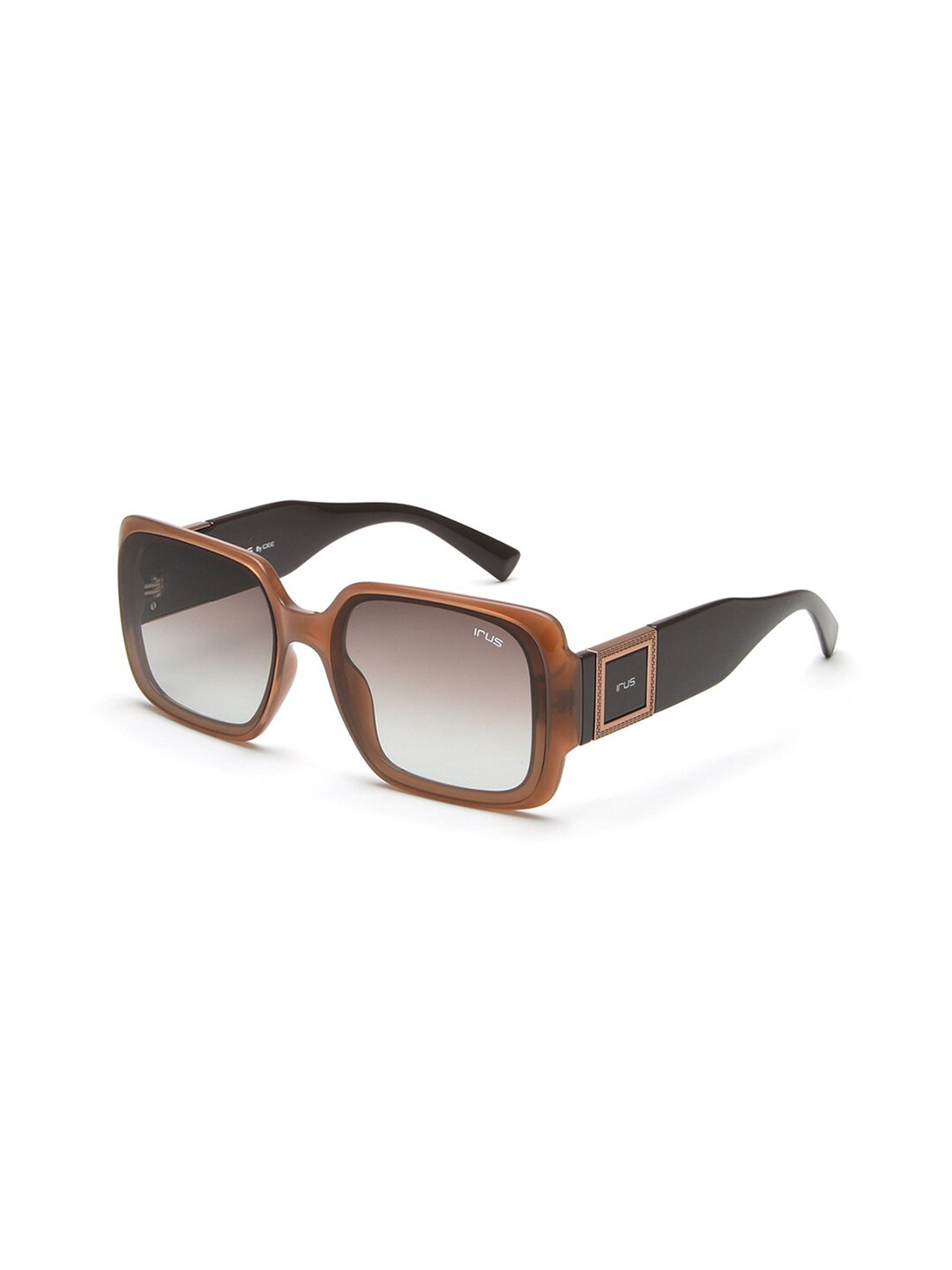 

IRUS by IDEE Women Lens & Square Sunglasses with UV Protected Lens IRS1117C4SG, Brown